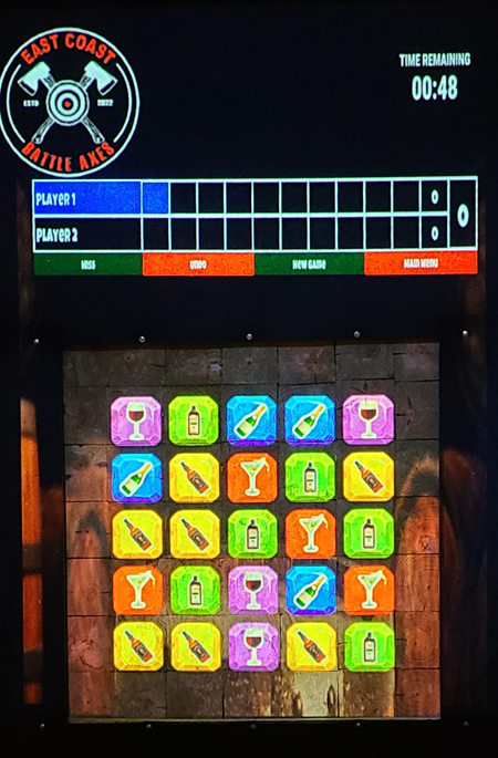 East Coast Battle Axes Glass Crush Game